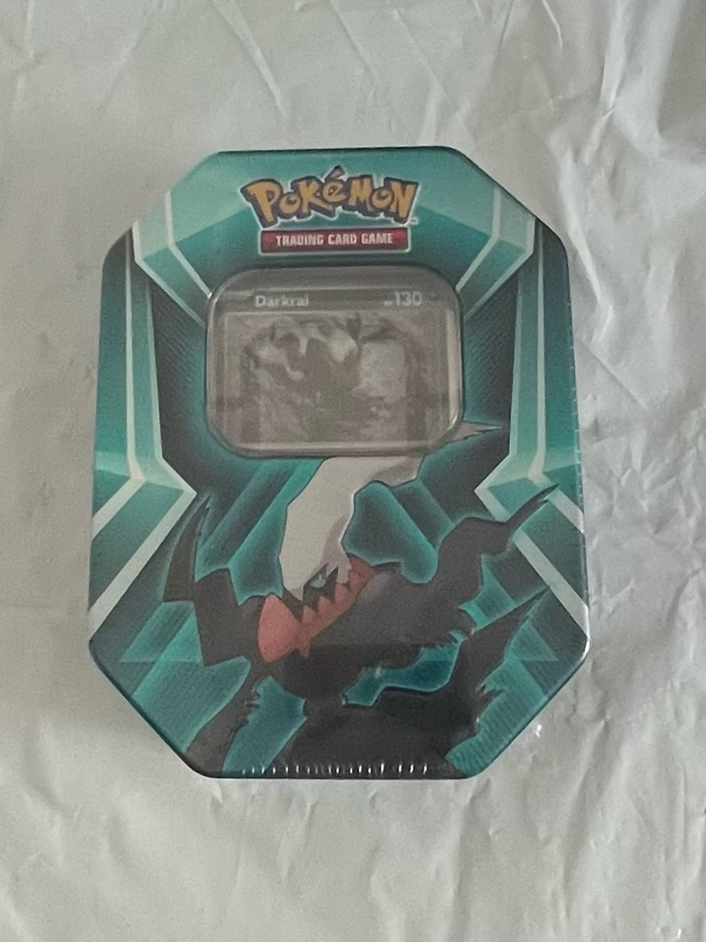 Pokemon Darkrai Tin Teal Black and Red Accents
